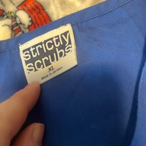 Royal blue scrub set